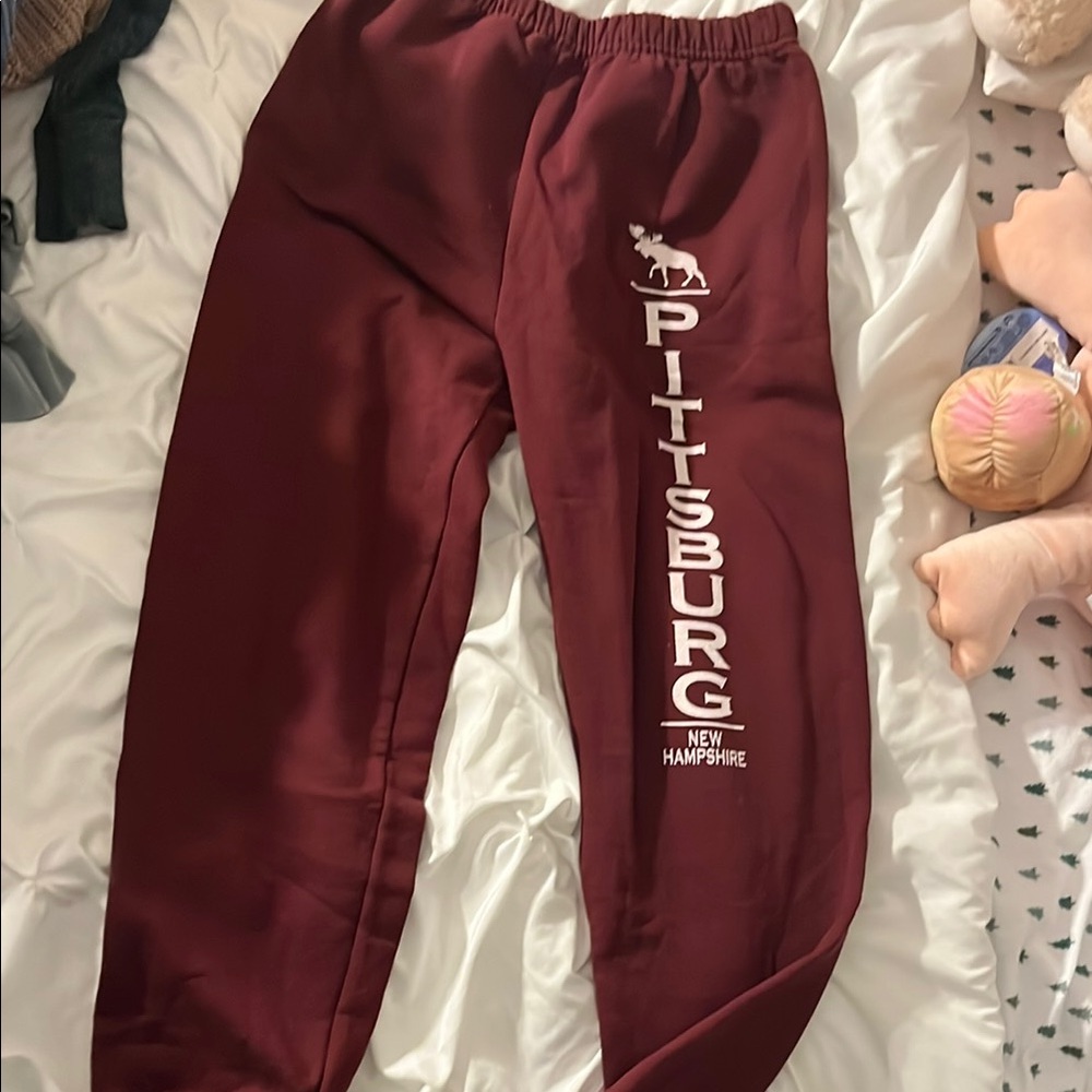 Maroon Kids Sweatpants
